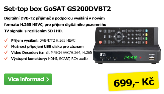 Set-top box GoSat GS200DVBT2