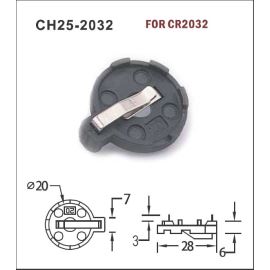 Držiak batérie do DPS pre CR2032 CH25-2032 COMF