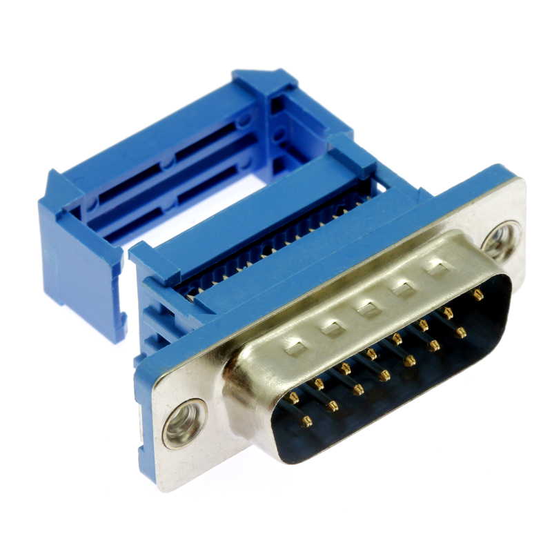 Konektor CANON samořezný 15 pinů vidlice na kabel přímá Connfly DS1036-15MPU2PX-YT