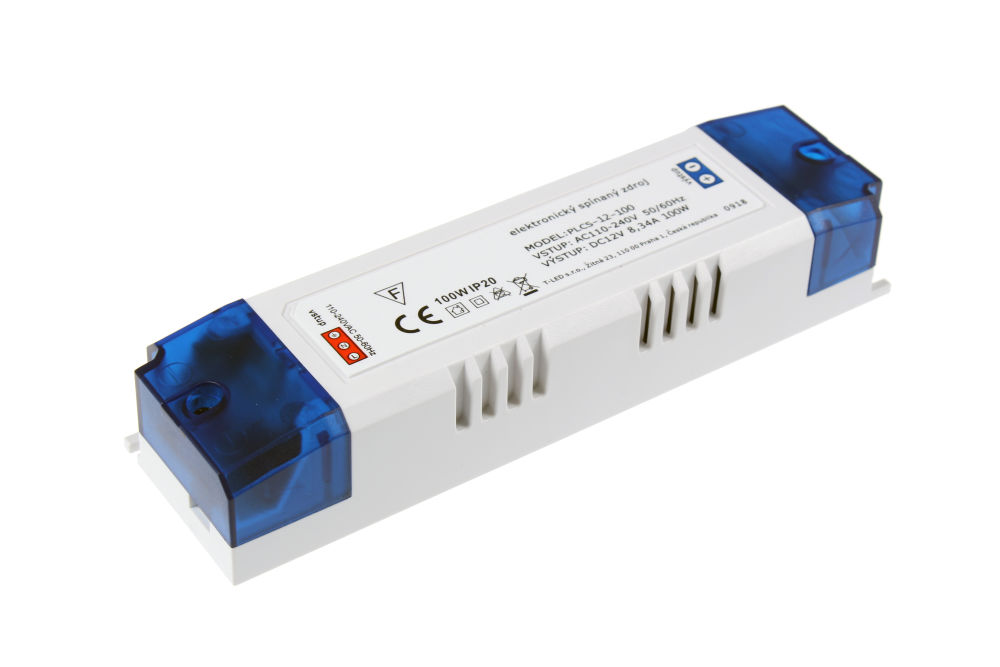 Napájecí zdroj pro LED pásky 100W 12V/8.34A vnitřní PLCS-12-100