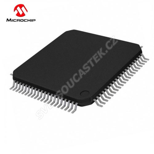 8-Bit MCU 4.2-5.5V 128kB Flash 40MHz TQFP80 Microchip PIC18F8723-I/PT