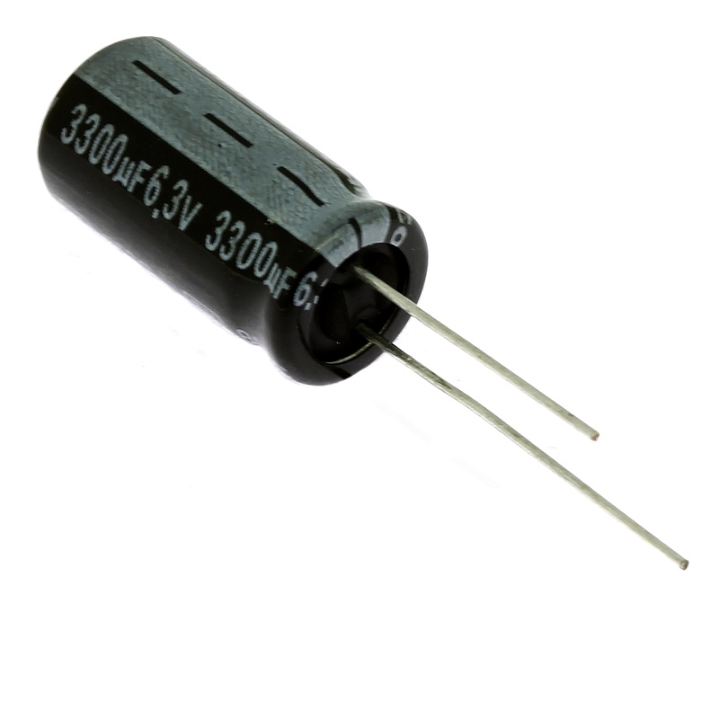Levně Elektrolytický kondenzátor radiální e 3300uf/6.3v 10x21 rm5 85°c jamicon skr332mojg21m