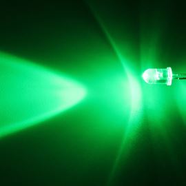 LED 5mm zelená 8000mcd/30° čirá Hebei 530VG2C