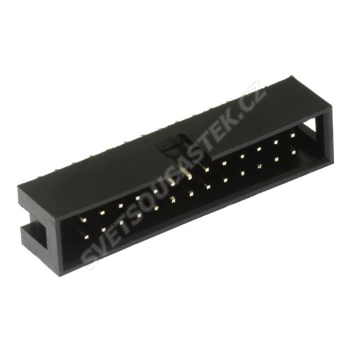 Konektor IDC pro ploché kabely 26 pinů (2x13) RM2.54mm do DPS přímý Xinya 118-A 26 G S K