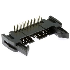 Konektor IDC pro ploché kabely 20 pinů (2x10) RM2.54mm do DPS úhlový 90° Xinya 119-20 G R K