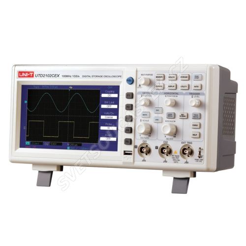 Stolný dvojkanálový digitálny osciloskop 100MHz UNI-T UTD2102CEX