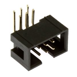 Konektor IDC pro ploché kabely 6 pinů (2x3) RM2.54mm do DPS úhlový 90° Connfly DS1013-6RSiB
