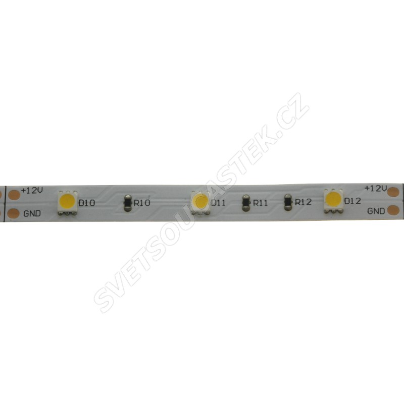 LED pásek studená bílá délka 1 metr, SMD 5050, 30LED/m - nevodotěsný STRF 5050-30-CW