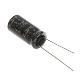 Elektrolytický kondenzátor radiální E 470uF/35V 10x20 RM5 105°C low ESR Samwha WL1V477M10020BB