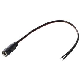 Napájecí konektor souosý 5.5/2.1mm vidlice přímá s kabelem 20 cm Extension cable Jack