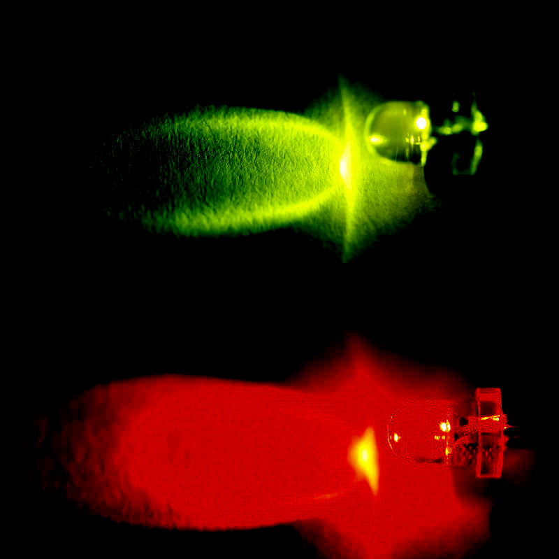 Levně Led 3mm červeno-zelená 750/750mcd/60° čirá optosupply osrg3131a2