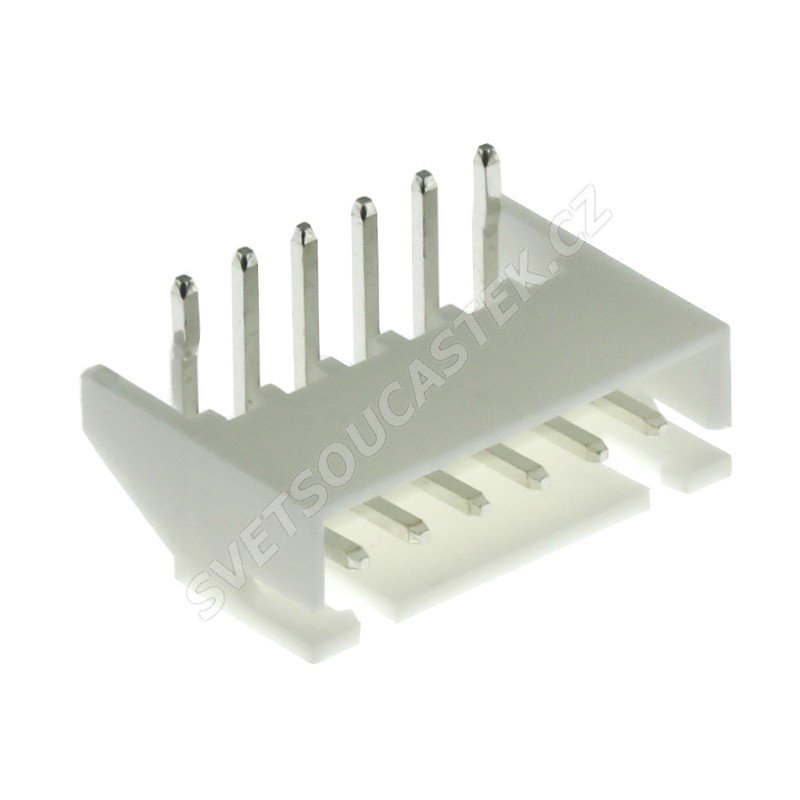 Konektor pro ploché kabely 6 pinů (1x6) RM2.5mm do DPS úhlový 90° Joint Tech A2501WR-6P