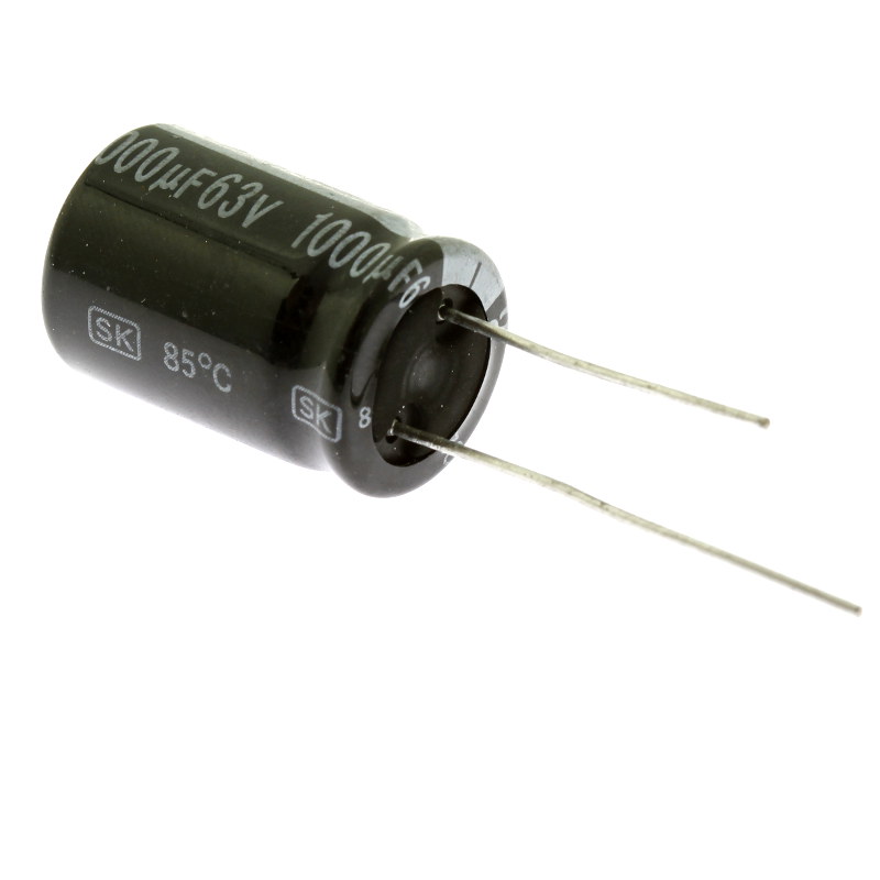 Levně Elektrolytický kondenzátor radiální e 1000uf/63v 16x25 rm7.5 85°c jamicon skr102m1jk25m