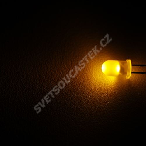 LED 5mm žlutá 360mcd/30° difúzní Wenrun LUY50330