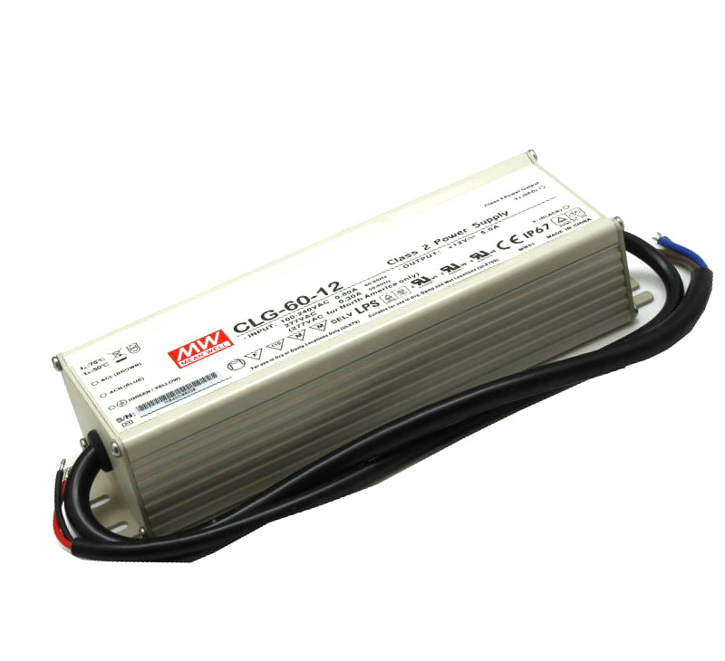 Napájecí zdroj pro LED pásky 60W 12V/5A IP67 Mean Well CLG-60-12
