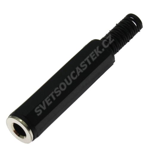 Zásuvka na kabel plastová pro Jack 6.3mm STEREO
