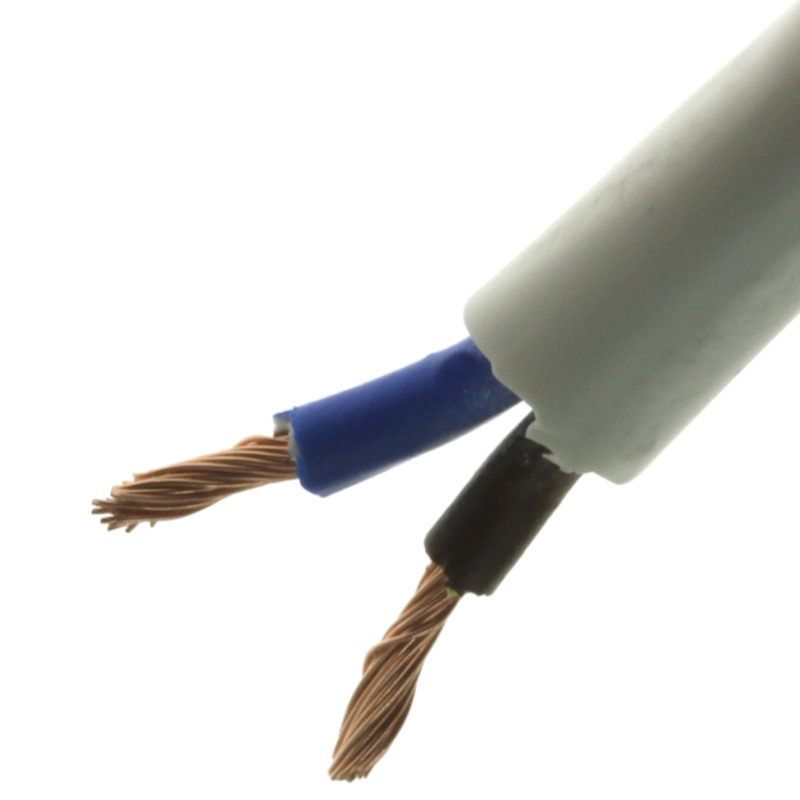 Levně Flexibilní kabel dvojinka cyly 2x0.5mm bílý h03vv-f 300v
