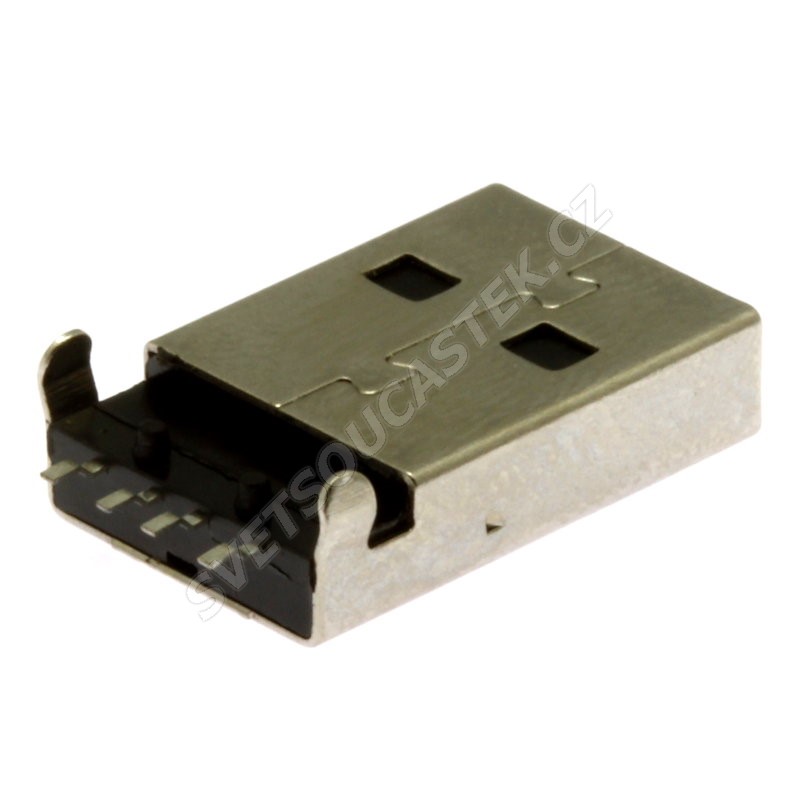 Konektor USB A SMD vidlice úhlová 90° Connfly DS1098-BN0