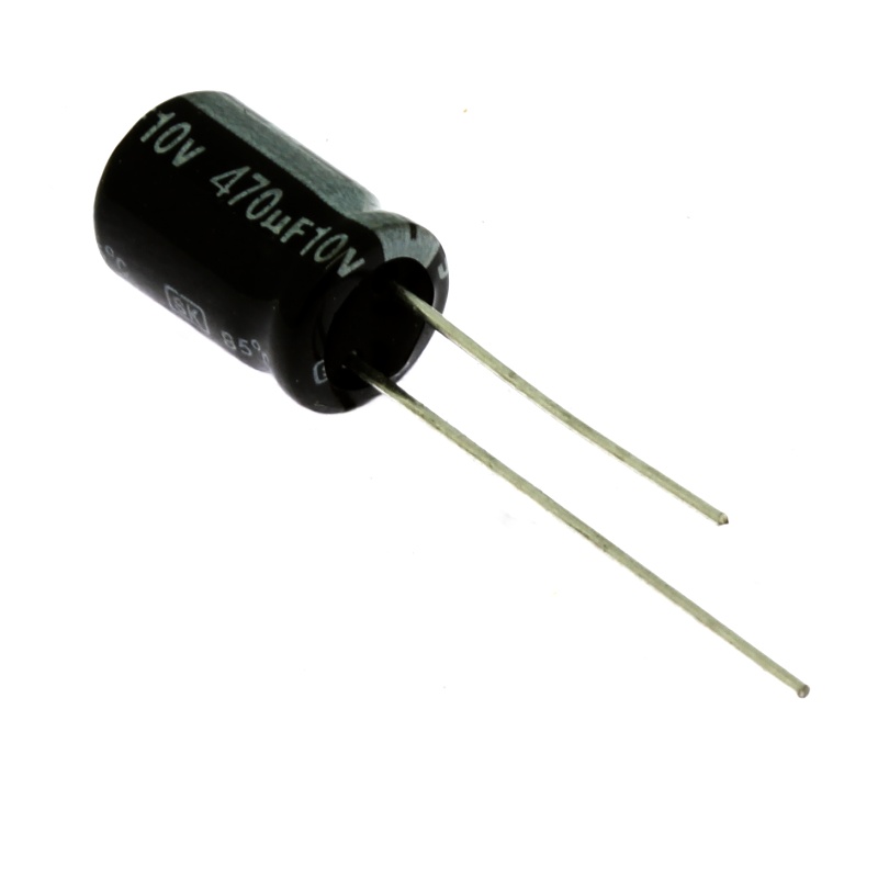 Levně Elektrolytický kondenzátor radiální e 470uf/10v 8x11 rm3.5 85°c jamicon skr471m1af11m