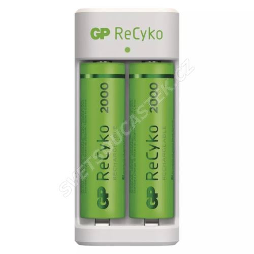 Inteligentná nabíjačka batérií GP Eco E211 + 2× AA ReCyko 2000