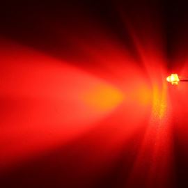 LED 1,8mm červená 2000mcd/30° čirá Hebei 130MR2C