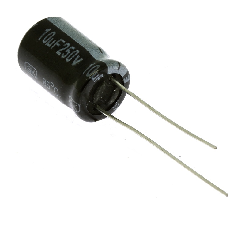 Levně Elektrolytický kondenzátor radiální e 10uf/250v 10x16 rm5 85°c jamicon skr100m2eg16va