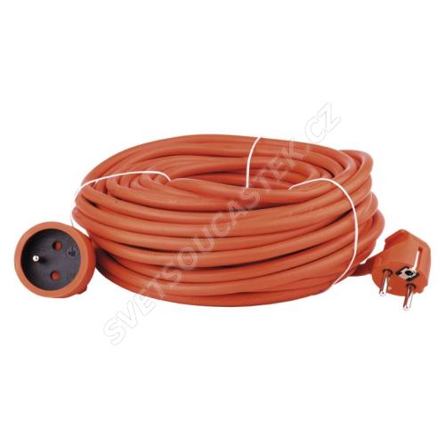 Predlžovací kábel oranžový 3x1,5mm 1 zásuvka 30m