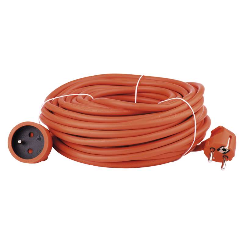 Levně Prodlužovací kabel oranžový 3x1,5mm 1 zásuvka 30m