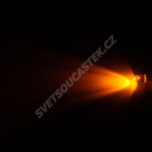 LED 5mm žlutá 8000mcd/40° čirá Hebei 540PY9C