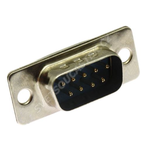Konektor CANON 9 pinů vidlice do DPS přímá Xinya 101-09 P C B N S