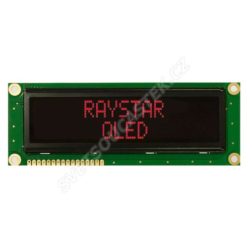 Alfanumerický OLED displej Raystar REC001602BRPP5N00001