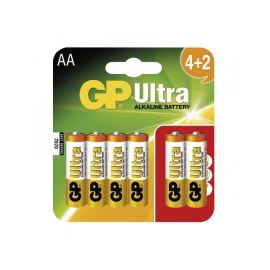 Alkalická baterie GP Ultra Alkaline LR6 (AA), 4+2ks v blistru