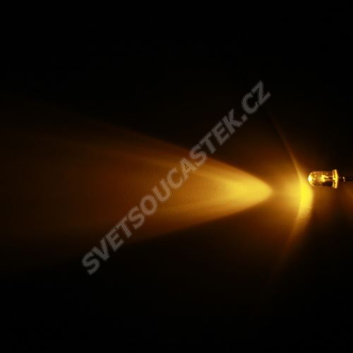LED 5mm žlutá 8000mcd/30° čirá Hebei 530PY9C