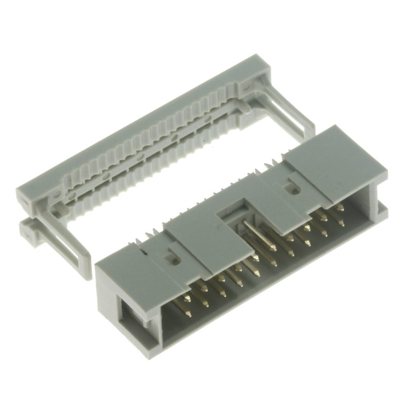 Konektor IDC pro ploché kabely 20 pinů (2x10) RM2.54mm na kabel přímý Connfly DS1015-20NN0A