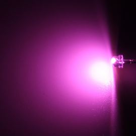 LED 4,8mm růžová 550mcd/170° čirá Hebei 412JPKC