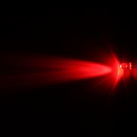 LED 5mm červená 4000mcd/23° čirá Hebei 520MR2C