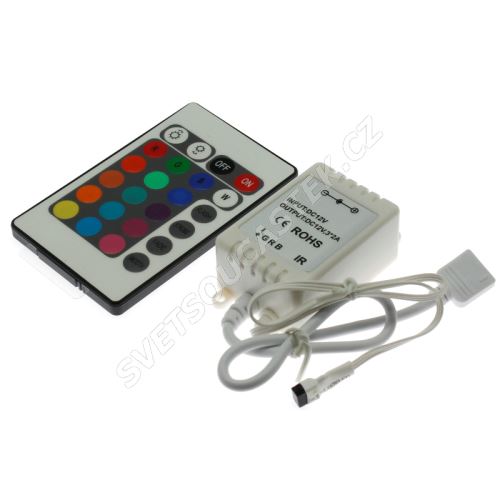 Regulátor RGB LED pásků s IR dálkovým ovládáním Hebei RGB Controller-101