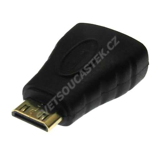 Redukce mini HDMI vidlice na typ A HDMI zásuvka