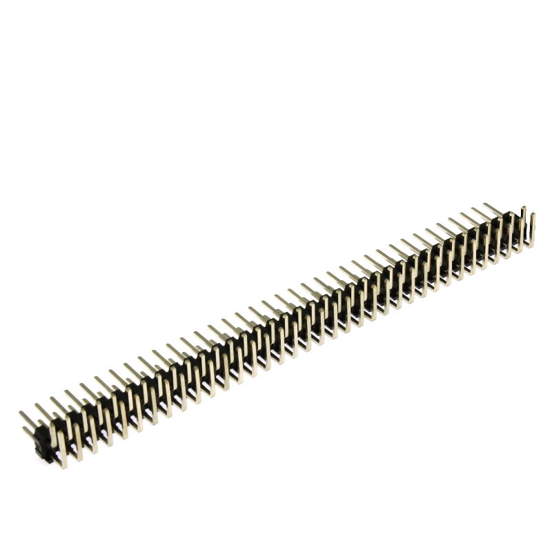 Levně Lámací kolíková lišta dvouřadá 2x36 pinů rm2.54mm pozlacená úhlová 90° xinya 112-a-d r 72g