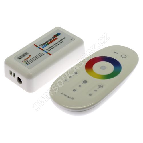 Regulátor RGB LED pásků s dálkovým dotykovým ovladačem RF 2.4 Ghz