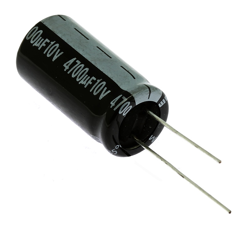 Levně Elektrolytický kondenzátor radiální e 4700uf/10v 13x26 rm5 85°c jamicon skr472m1aj26m