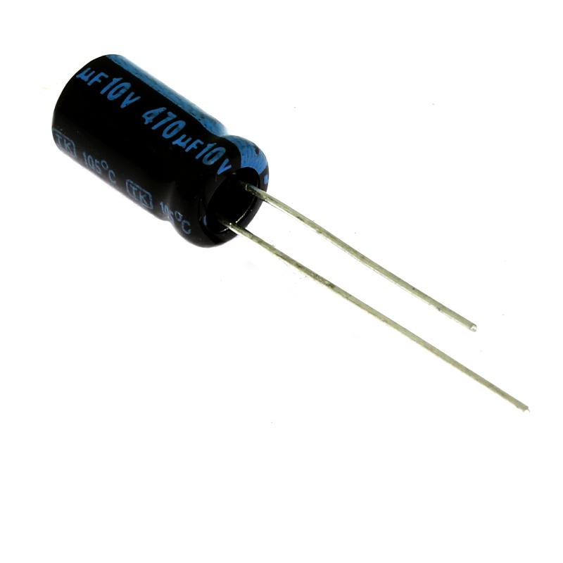 Levně Elektrolytický kondenzátor radiální e 470uf/10v 6.3x11 rm2.5 105°c jamicon tkr471m1ae11m