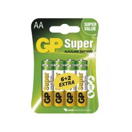 Alkalická baterie GP Super LR6 (AA), 6+2ks v blistru
