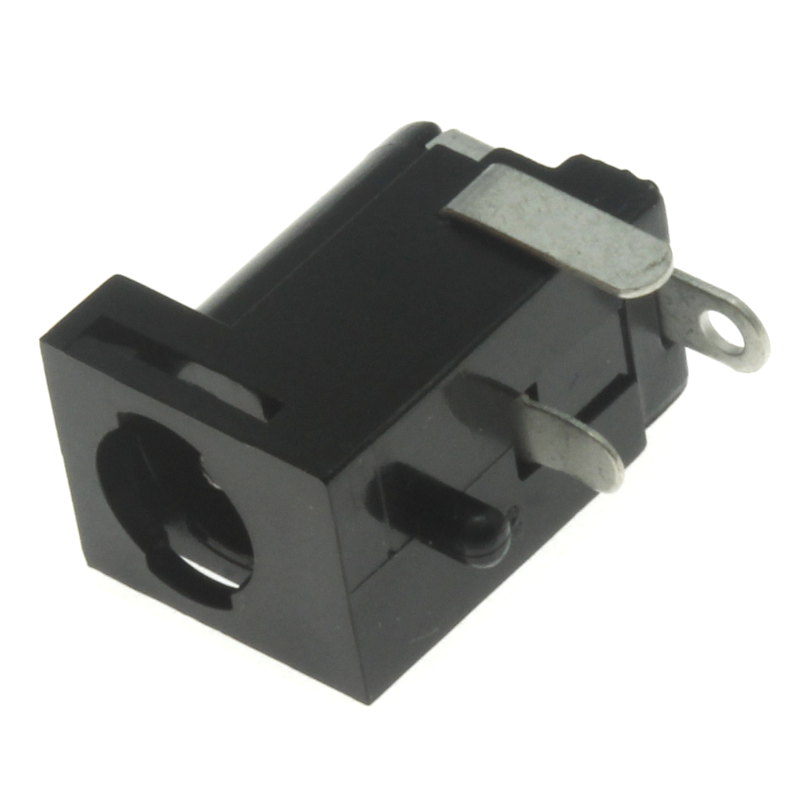 Napájecí konektor souosý 5.5/2.1mm vidlice úhlová 90° do dps se spínačem schurter 4840.2202