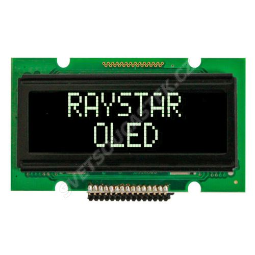 Alfanumerický OLED displej Raystar REC001202AWPP5N00000