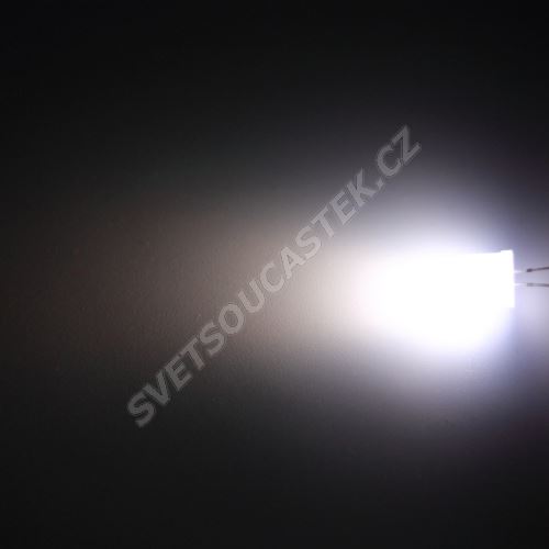 LED 10mm stud. bílá 2000mcd/50° difúzní Hebei 105XW7D