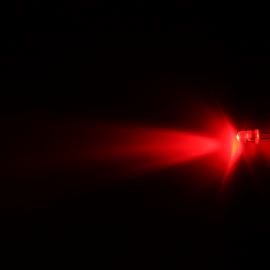 LED 5mm červená 4000mcd/30° čirá Hebei 530MR2C