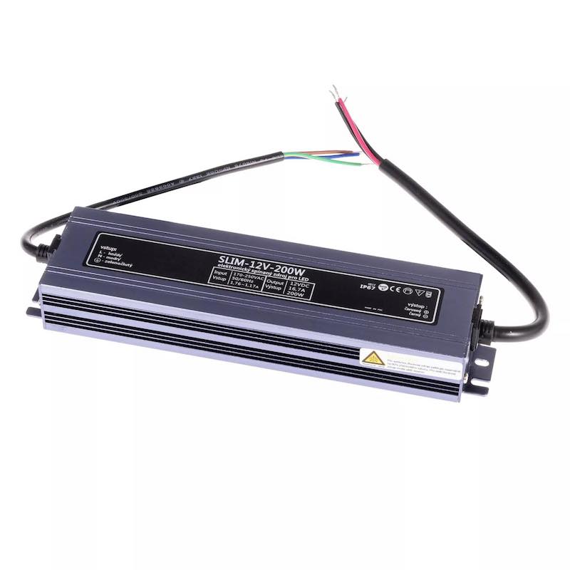 Napájecí zdroj pro LED pásky 200W 12V/16.5A IP67 TLPS-12-200