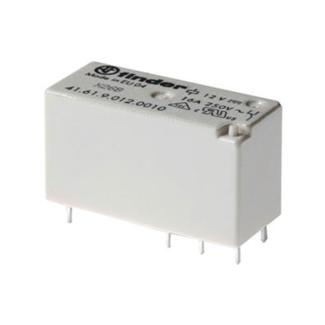 Elektromagnetické relé s DC cívkou do DPS 12V 16A/250VAC Finder 41.61.9.012.0010