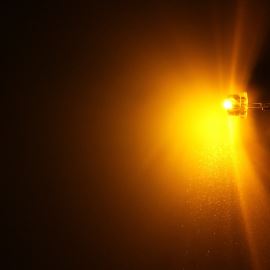 LED 4,8mm žlutá 280mcd/170° čirá Hebei 412PY9C